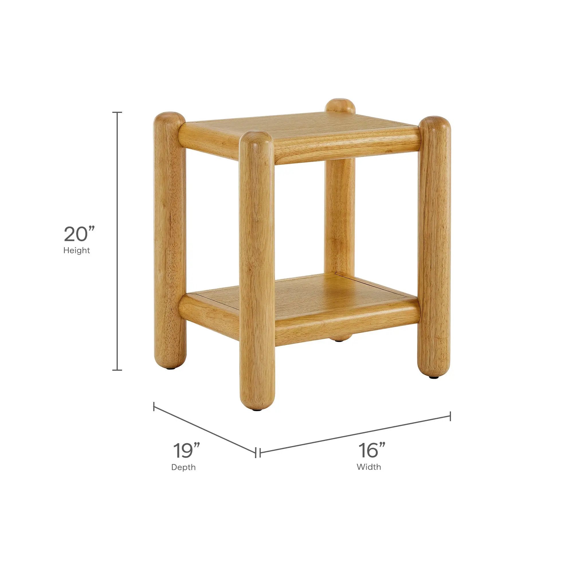 Arcus Rectangular 2-Tier Side Table by Modway by HouseOfZazla