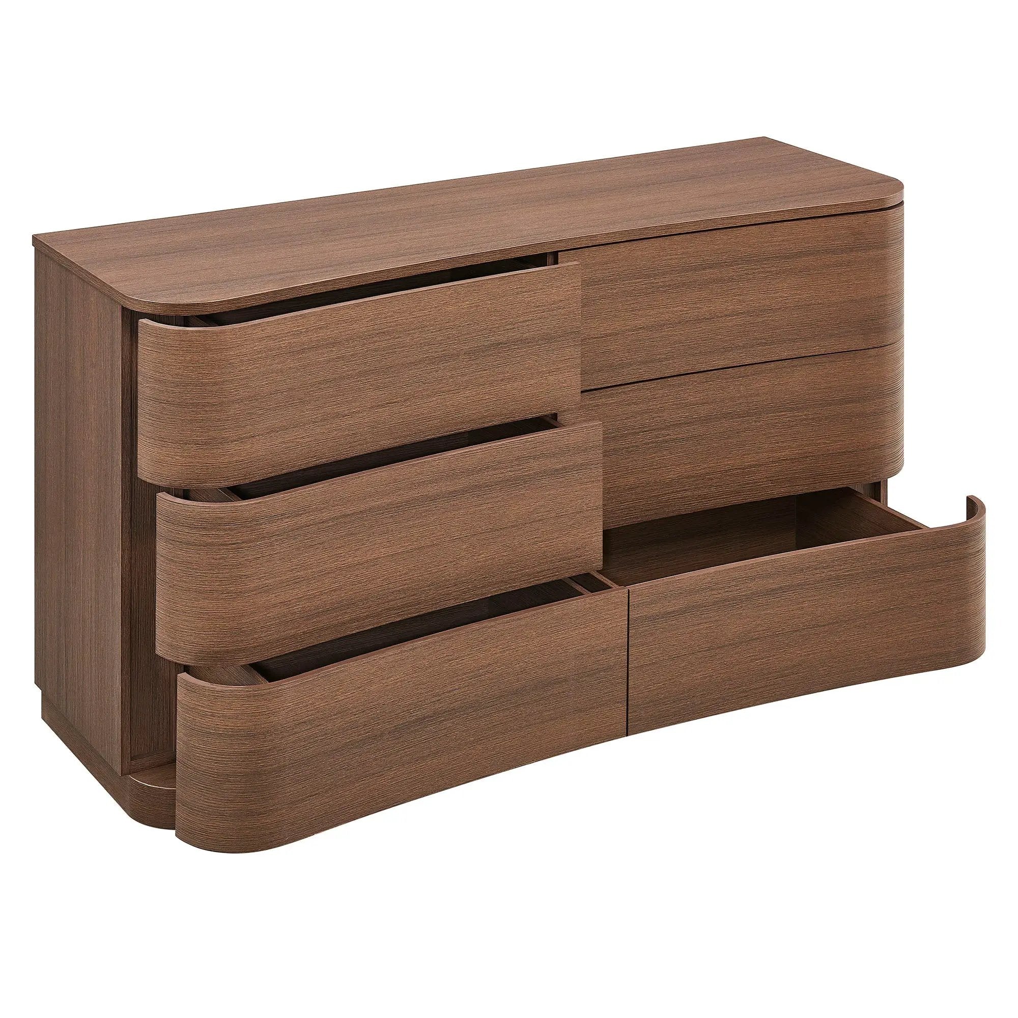 Mirae 6-Drawer Curved Dresser by Modway by HouseOfZazla