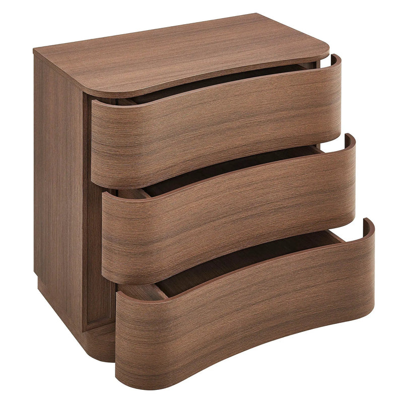 Mirae 3-Drawer Curved Compact Dresser by Modway by HouseOfZazla