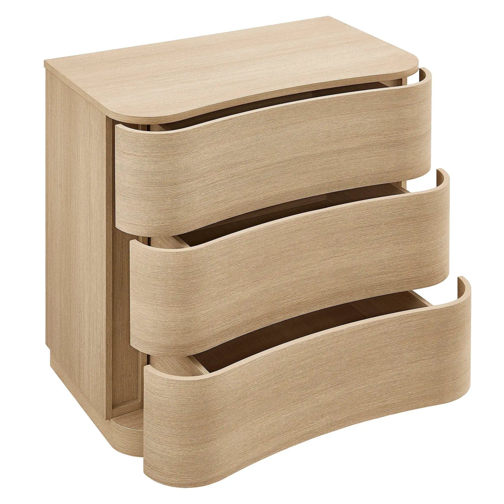 Mirae 3-Drawer Curved Compact Dresser by Modway by HouseOfZazla