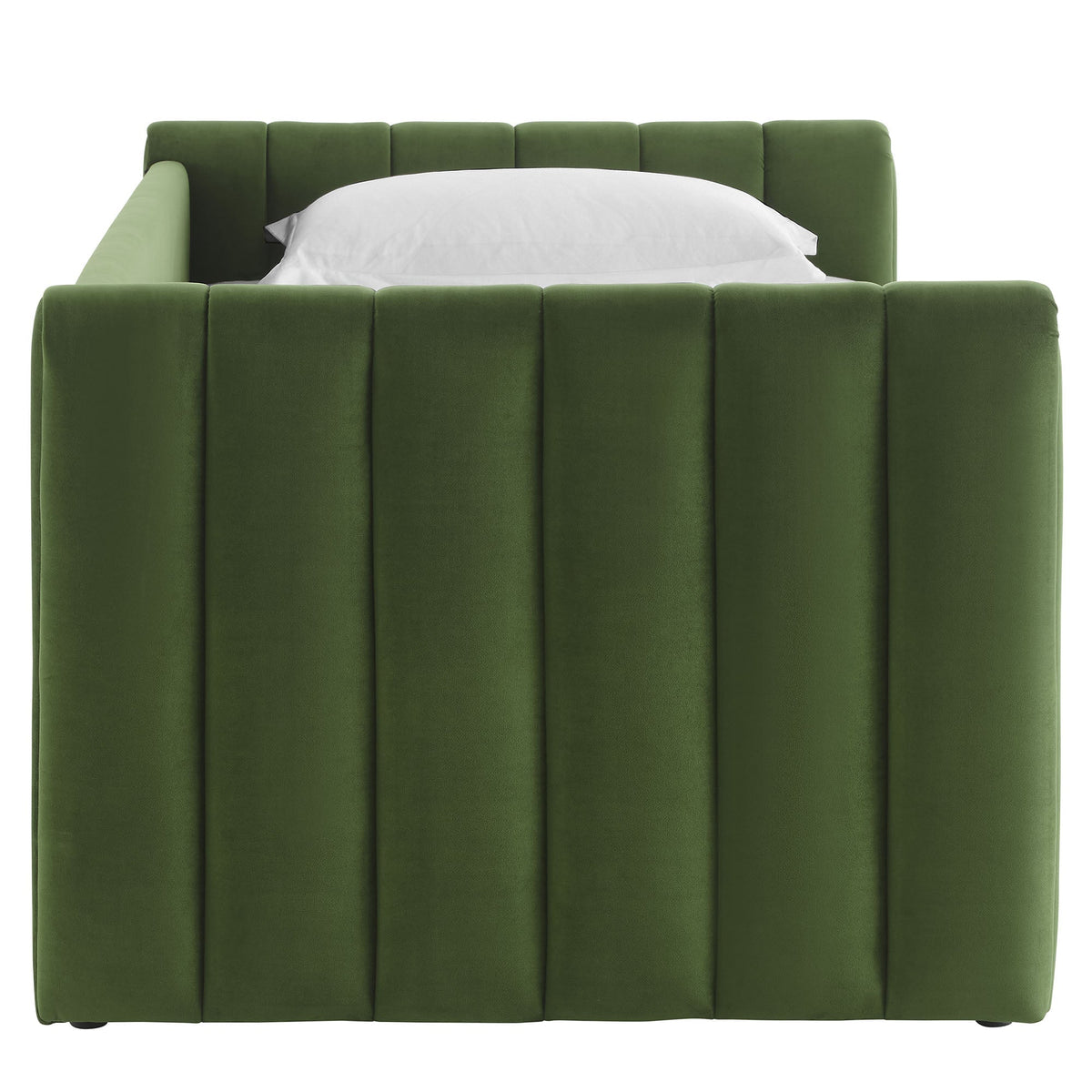 Veyla Channel Tufted Performance Velvet Twin Daybed With Trundle by HouseOfZazla