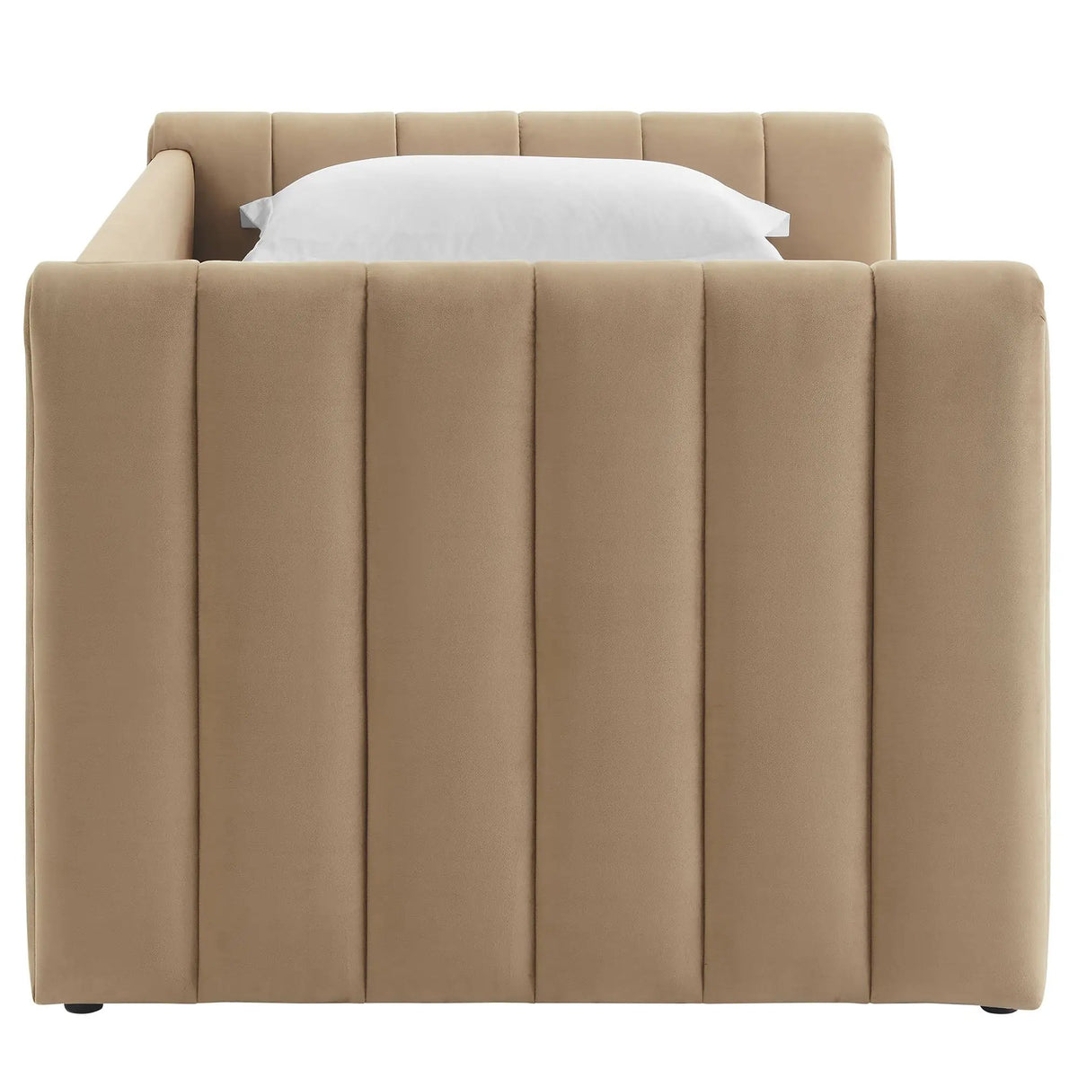 Veyla Channel Tufted Performance Velvet Twin Daybed With Trundle by HouseOfZazla