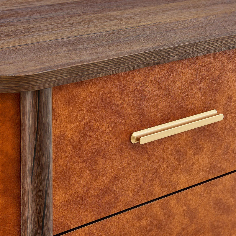Coralie 2-Drawer Curved Vegan Leather Nightstand by Modway by HouseOfZazla