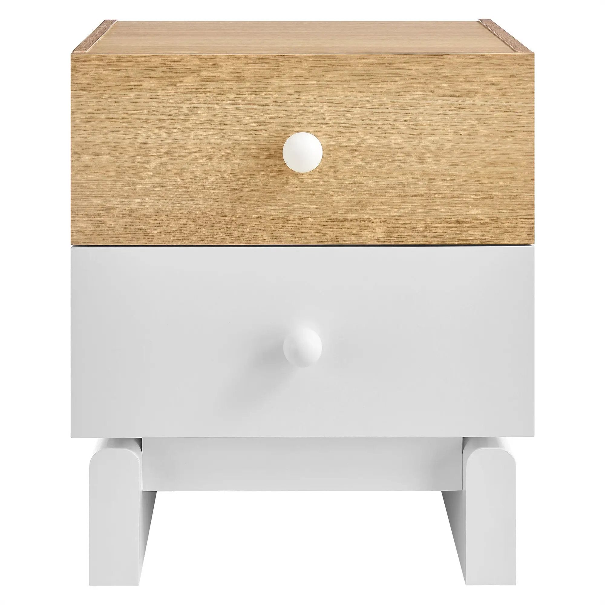 Nolia 2-Drawer Color Block Nightstand by Modway by HouseOfZazla