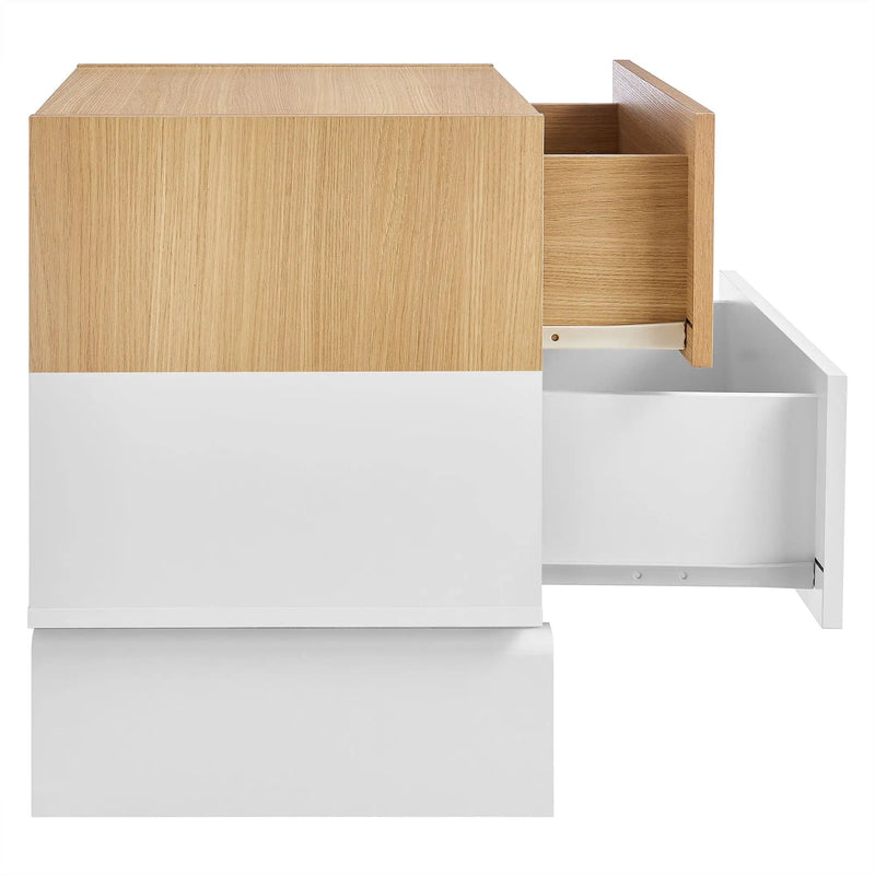 Nolia 2-Drawer Color Block Nightstand by Modway by HouseOfZazla