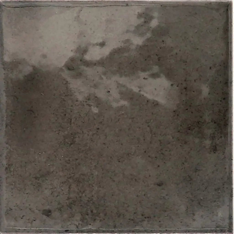 Black 4x4 Glossy Square Ceramic Tile (60 pack, 6.46 sq ft/case) by Apollo Tile