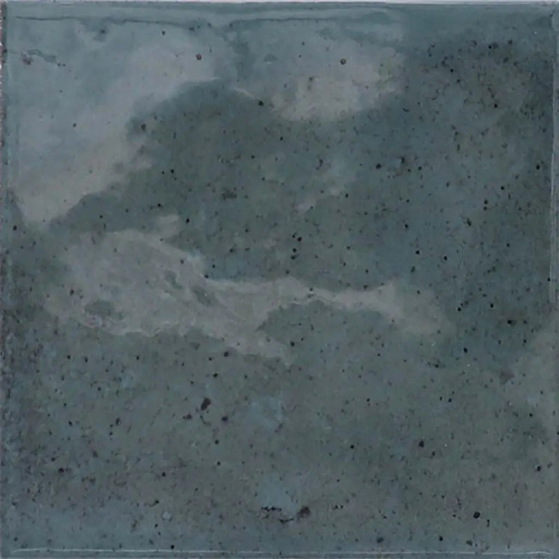 Spruce Blue 4x4 Glossy Square Ceramic Tile (60 pack, 6.48 sq ft/case) by Apollo Tile