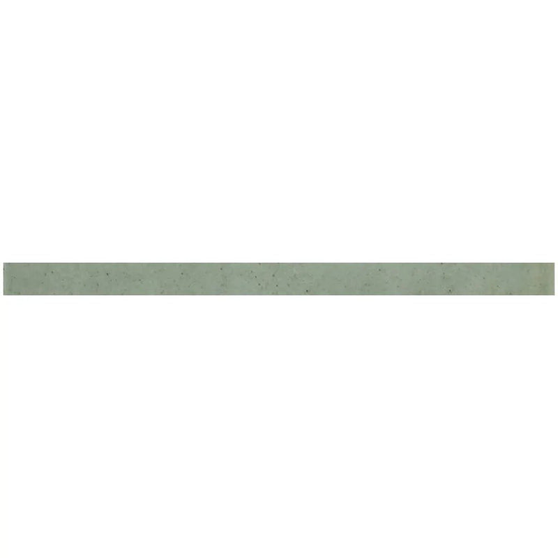 Sage Green 0.5x8 Glossy Ceramic Pencil Tile Trim (10 pack, 0.7 sq ft/case) by Apollo Tile
