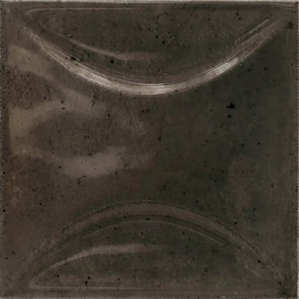 Black 4x4 Glossy Ceramic Square Deco Tile (50 pack, 5.39 sq ft/case) by Apollo Tile