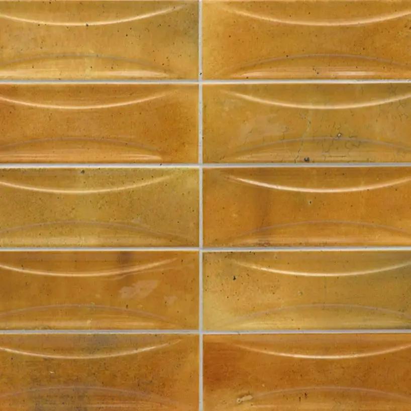 Honey Orange 2.5x8 Glossy Ceramic Subway Deco Tile (38 pack, 5.38 sq ft/case) by Apollo Tile