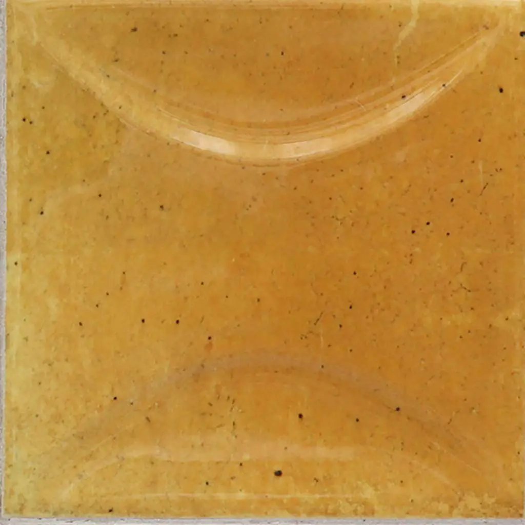 Honey Orange 4x4 Glossy Ceramic Square Deco Tile (50 pack, 5.39 sq ft/case) by Apollo Tile