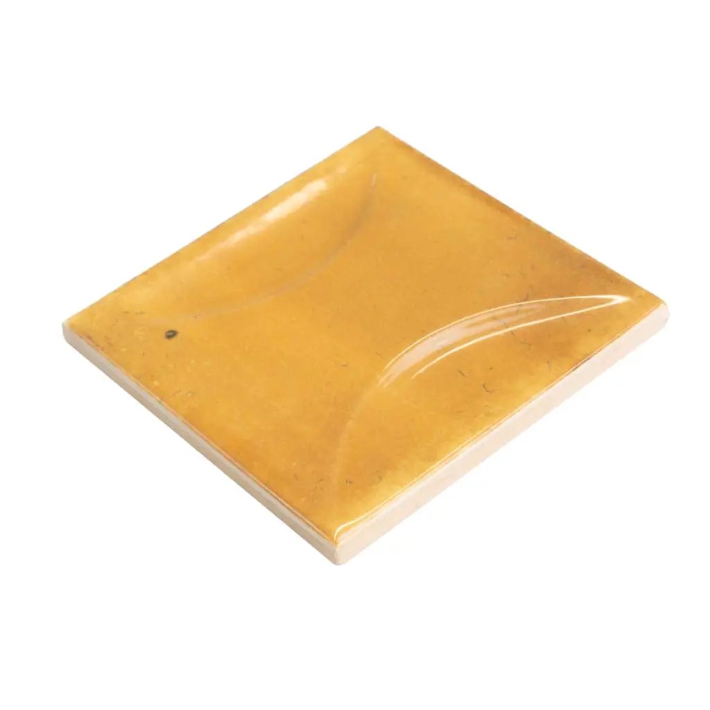 Honey Orange 4x4 Glossy Ceramic Square Deco Tile (50 pack, 5.39 sq ft/case) by Apollo Tile