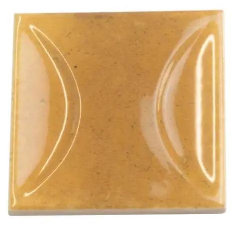 Honey Orange 4x4 Glossy Ceramic Square Deco Tile (50 pack, 5.39 sq ft/case) by Apollo Tile