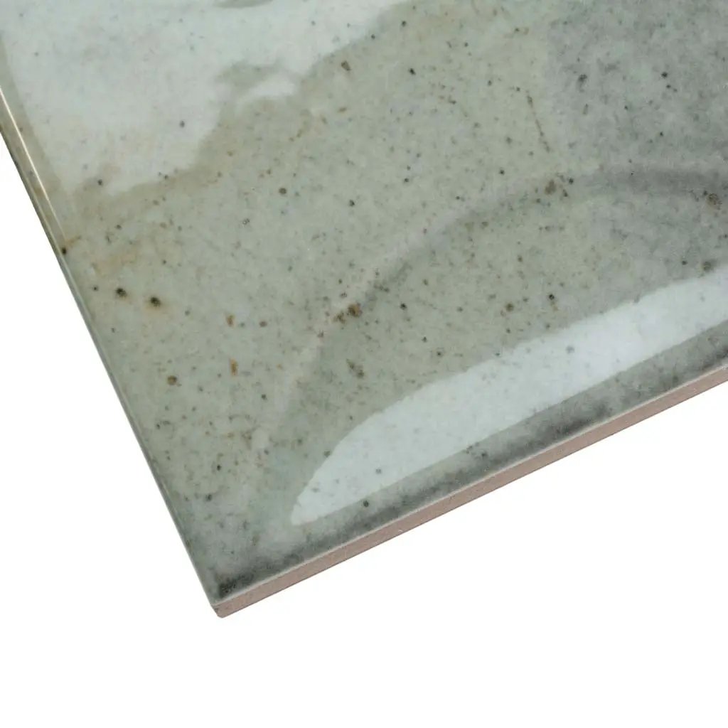 Sage Green 4x4 Glossy Ceramic Square Deco Tile (60 pack, 6.48 sq ft/case) by Apollo Tile