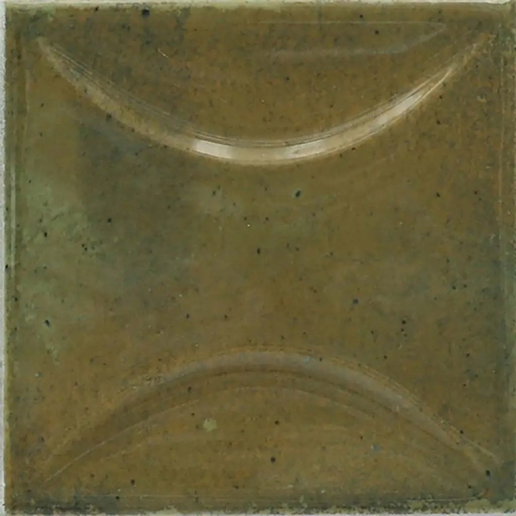 Olive Green 4x4 Glossy Ceramic Square Deco Tile (50 pack, 5.39 sq ft/case) by Apollo Tile