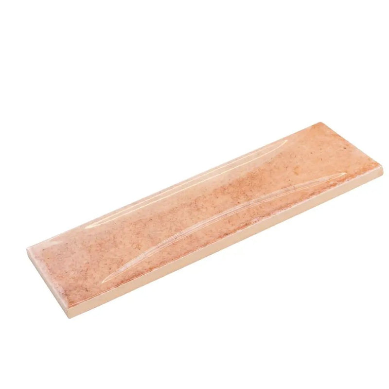 Pink 2.5x8 Glossy Ceramic Subway Deco Tile (38 pack, 5.38 sq ft/case) by Apollo Tile