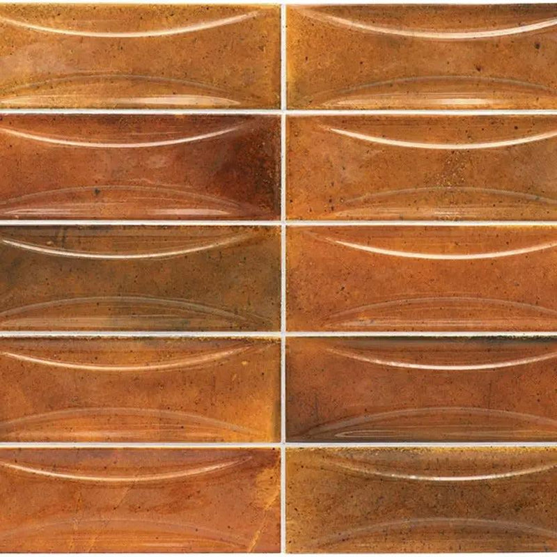 Red 2.5x8 Glossy Ceramic Subway Deco Tile (38 pack, 5.38 sq ft/case) by Apollo Tile