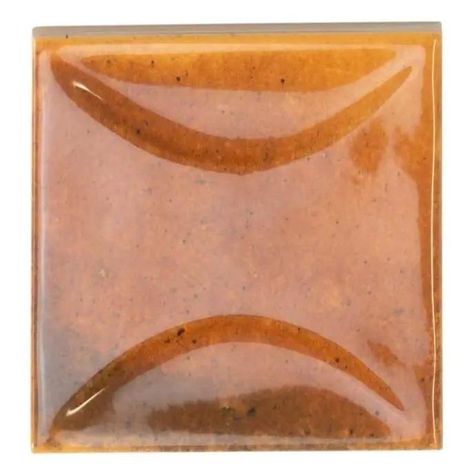 Red 4x4 Glossy Ceramic Square Deco Tile (60 pack, 6.48 sq ft/case) by Apollo Tile