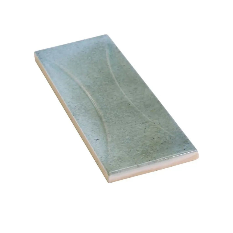 Blue 2.5x8 Glossy Ceramic Subway Deco Tile (38 pack, 5.38 sq ft/case) by Apollo Tile