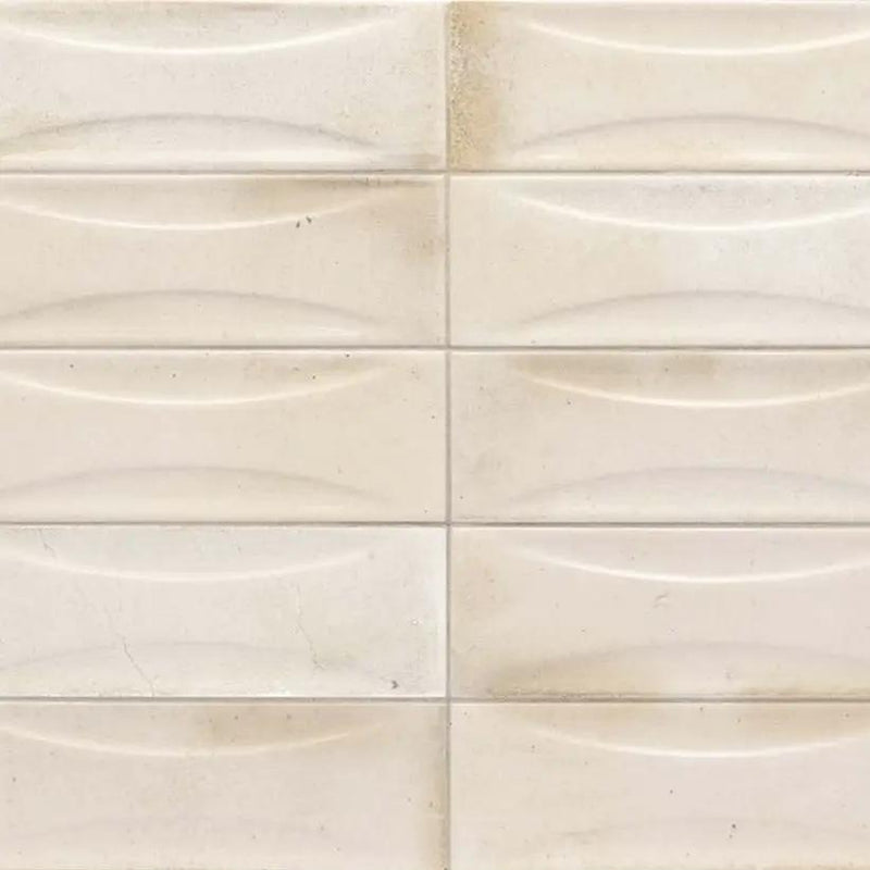 White 2.5x8 Glossy Ceramic Subway Deco Tile (38 pack, 5.38 sq ft/case) by Apollo Tile