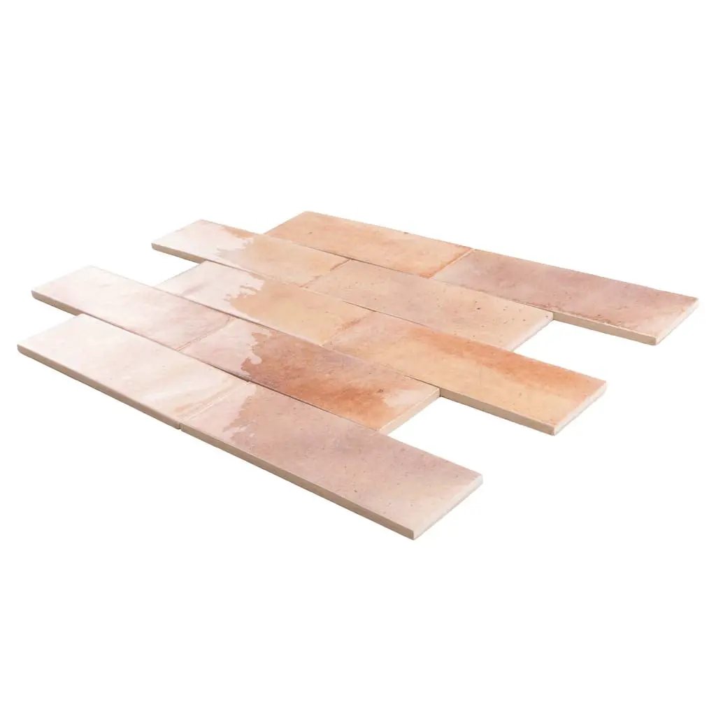Pink 2.5x8 Glossy Ceramic Subway Tile (38 pack, 5.38 sq ft/case)