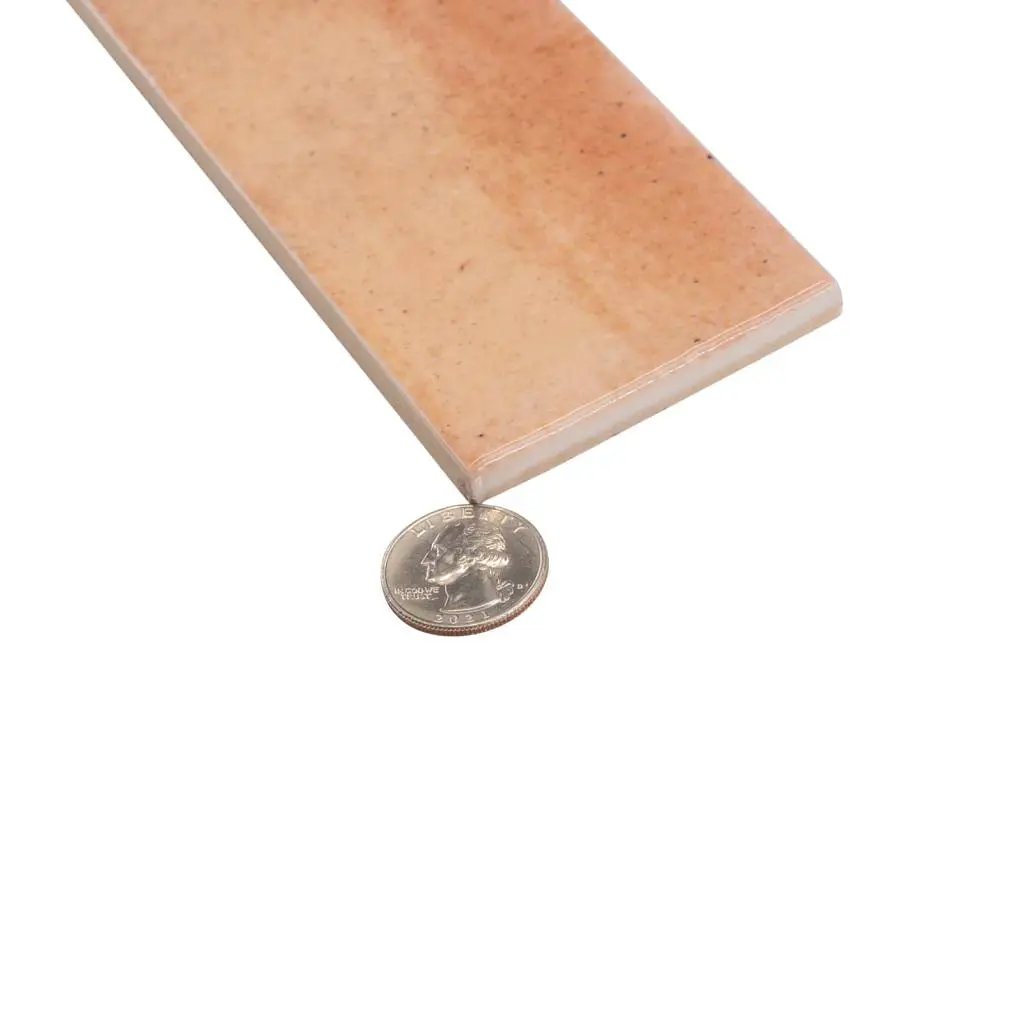 Pink 2.5x8 Glossy Ceramic Subway Tile (38 pack, 5.38 sq ft/case) by Apollo Tile