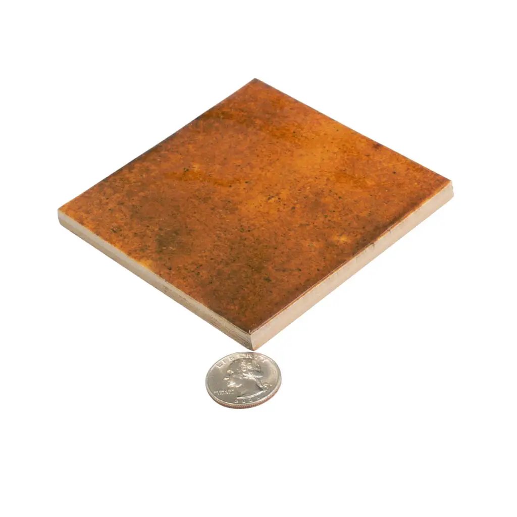Red 4x4 Glossy Square Ceramic Tile (60 pack, 6.46 sq ft/case) by Apollo Tile