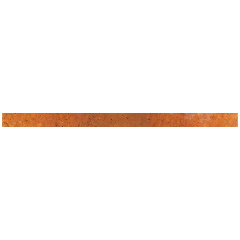 Red 0.5x8 Glossy Ceramic Pencil Tile Trim (10 pack, 0.7 sq ft/case) by Apollo Tile