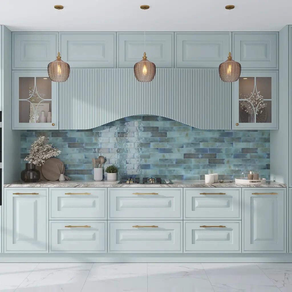 Blue 2.5x8 Glossy Ceramic Subway Tile (38 pack, 5.38 sq ft/case) by Apollo Tile