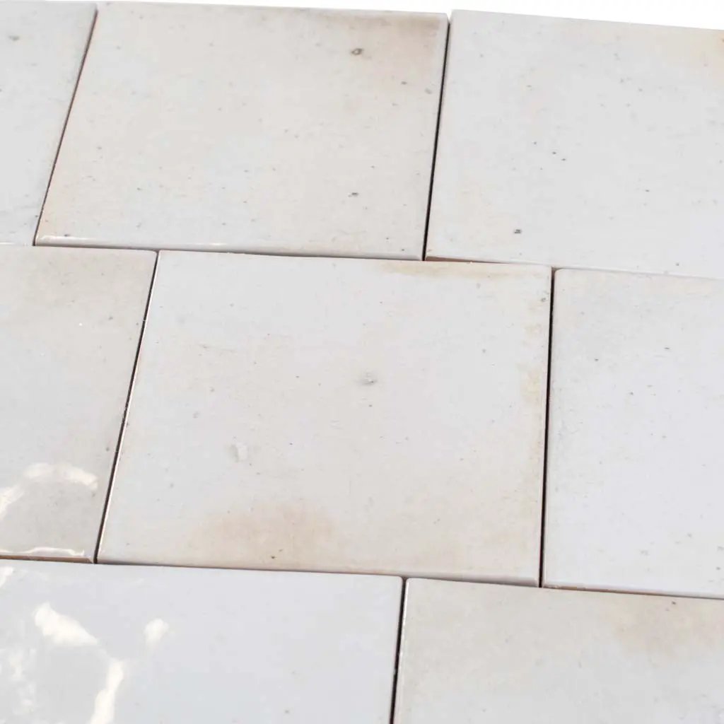 White 4x4 Glossy Square Ceramic Tile (60 pack, 6.46 sq ft/case) by Apollo Tile