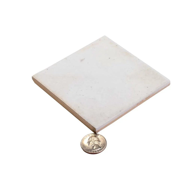 White 4x4 Glossy Square Ceramic Tile (60 pack, 6.46 sq ft/case) by Apollo Tile