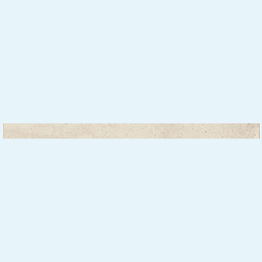 White 0.5x8 Glossy Ceramic Pencil Tile Trim (10 pack, 0.7 sq ft/case) by Apollo Tile