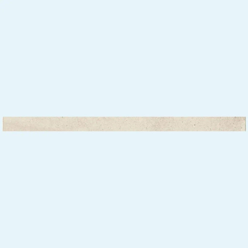 White 0.5x8 Glossy Ceramic Pencil Tile Trim (10 pack, 0.7 sq ft/case) by Apollo Tile