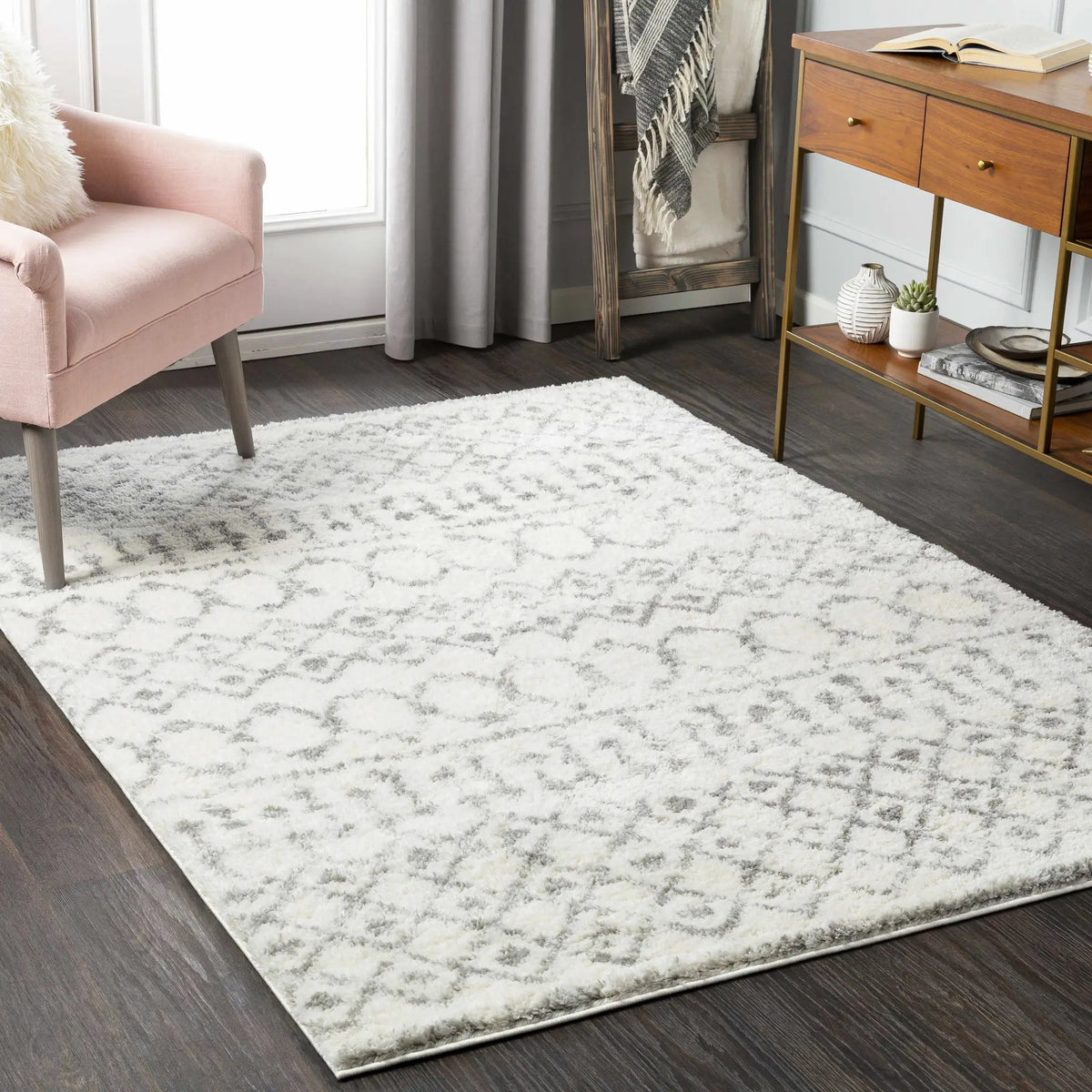 Monarch Area Rug, installed in a room