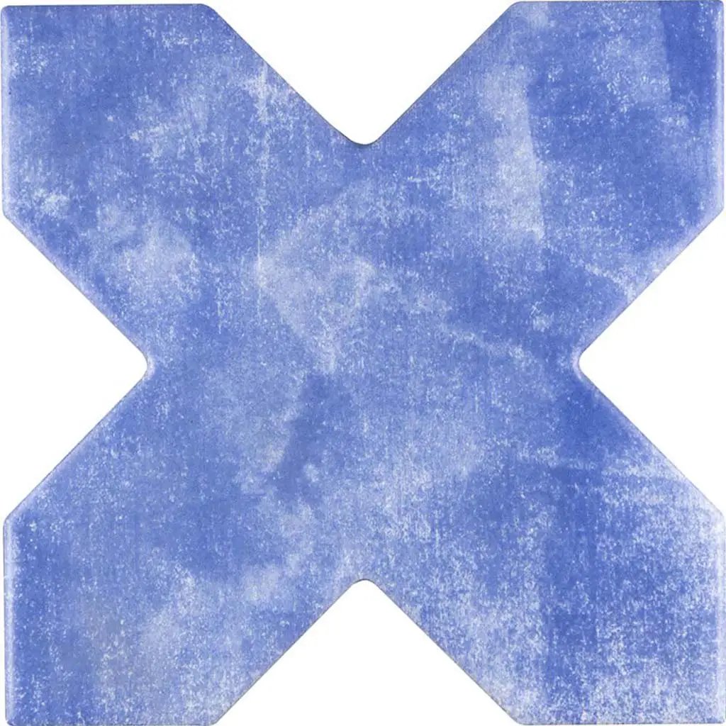 Cornflower Blue 5x5 Matte Cross Ceramic Tile (27 pack, 5.37 sq ft/case) by Apollo Tile