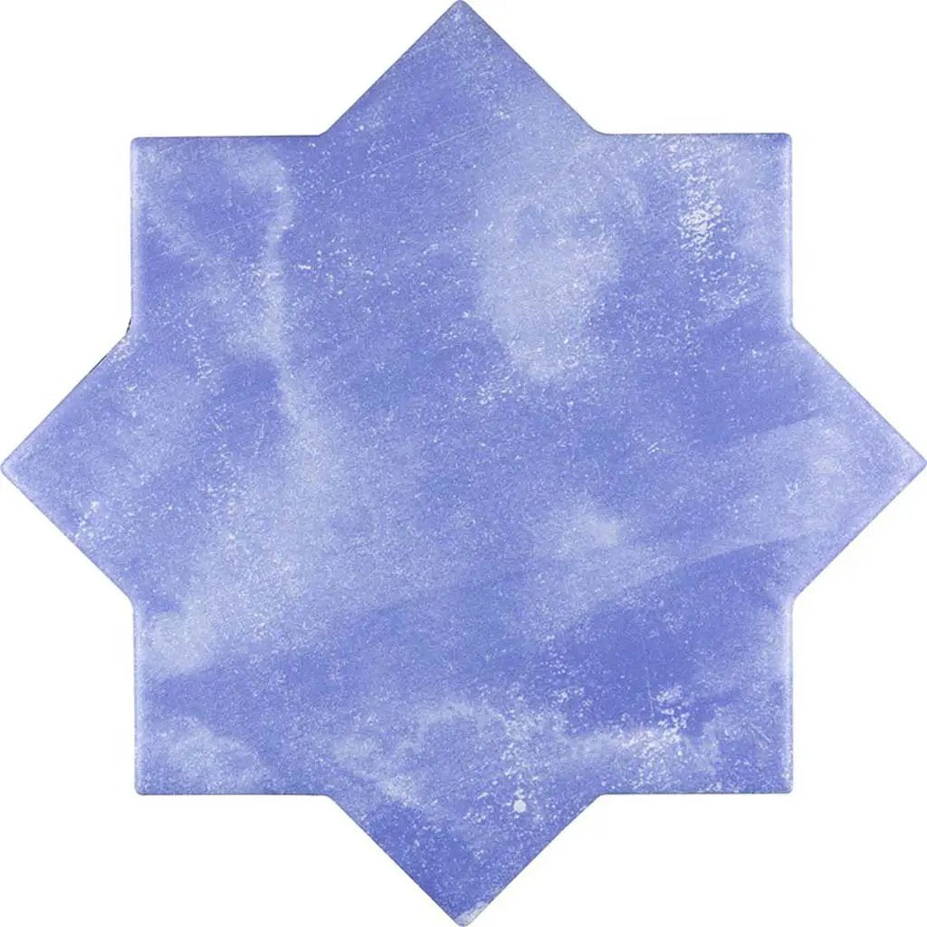 Cornflower Blue 5x5 Matte Star Ceramic Tile (27 pack, 5.37 sq ft/case) by Apollo Tile