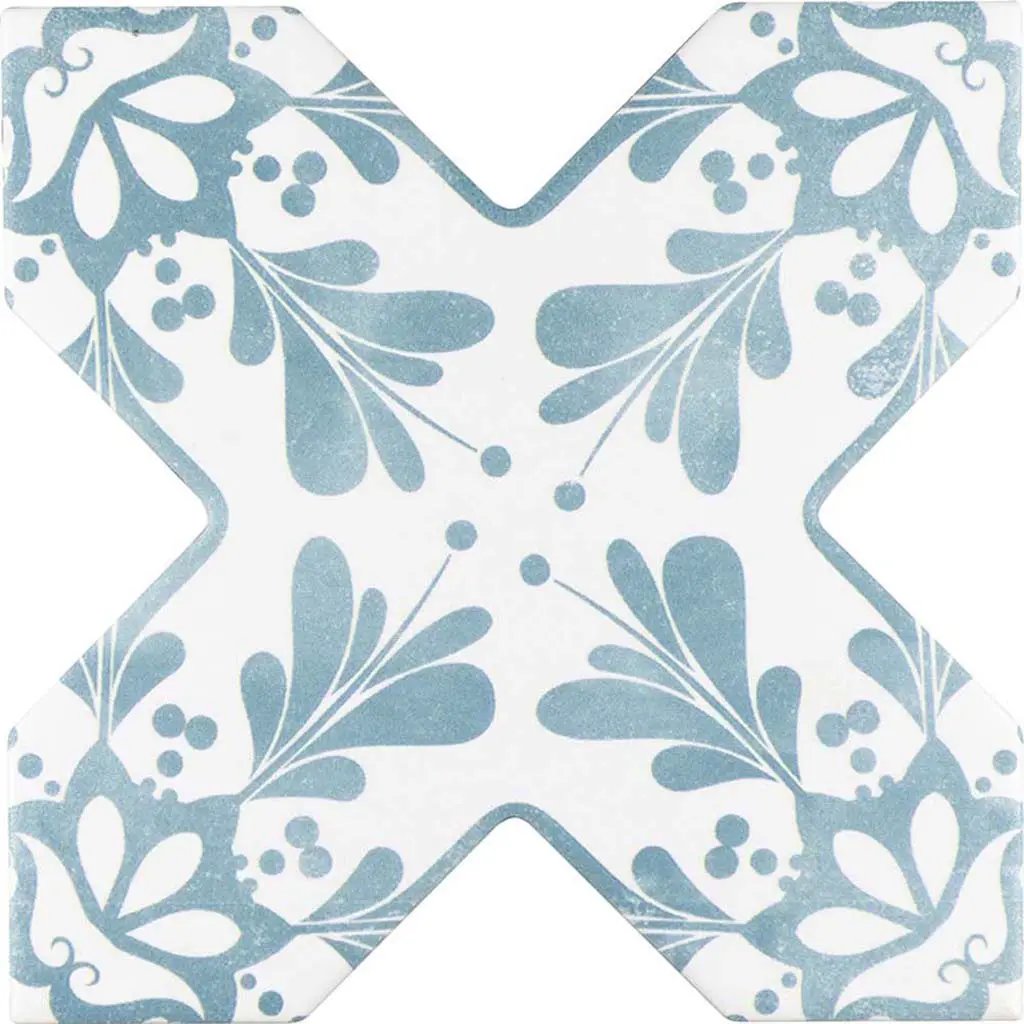 Pistachio Green 5x5 Matte Ceramic Cross Deco Tile (27 pack, 5.37 sq ft/case) by Apollo Tile