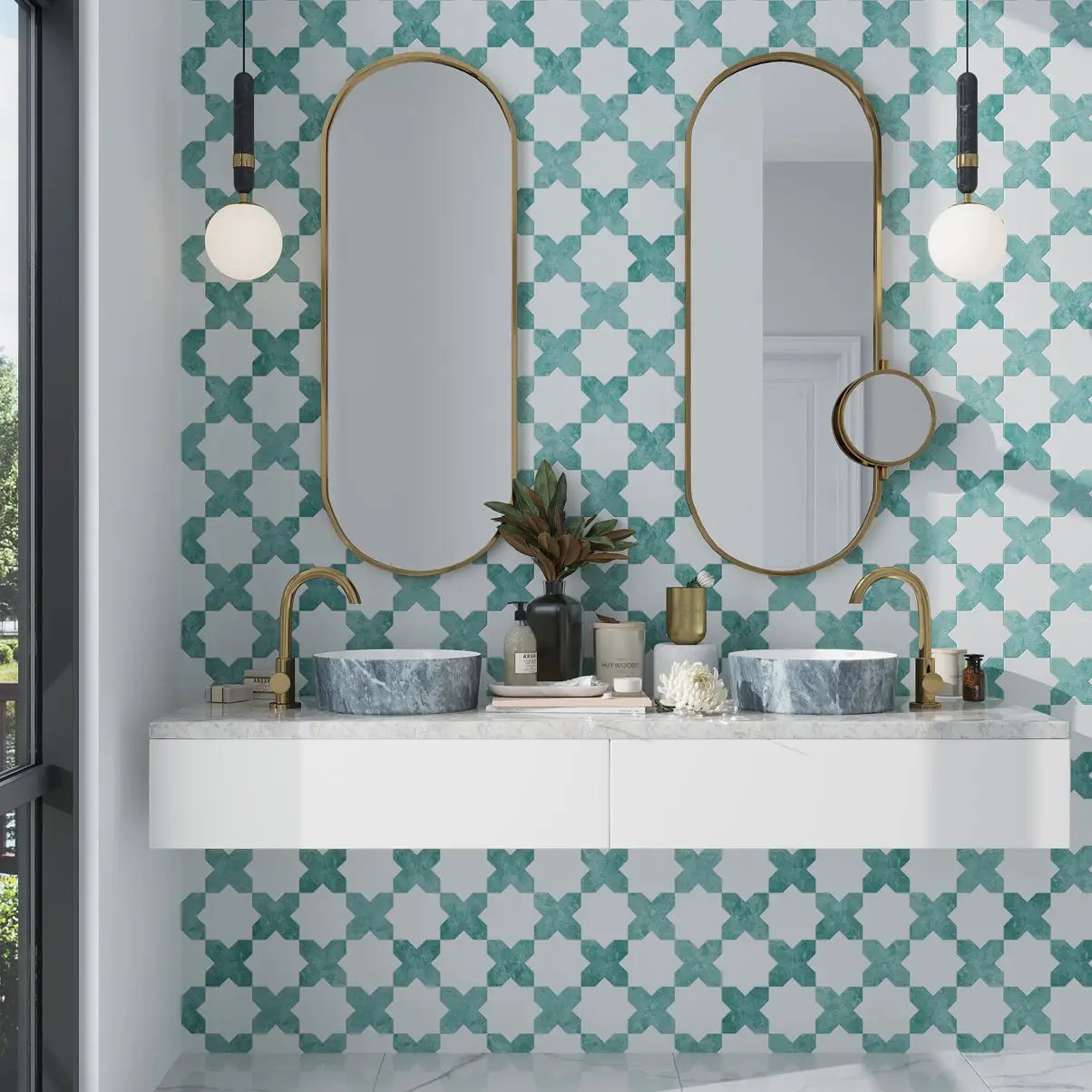 Pistachio Green 5x5 Matte Cross Ceramic Tile (27 pack, 5.37 sq ft/case) by Apollo Tile
