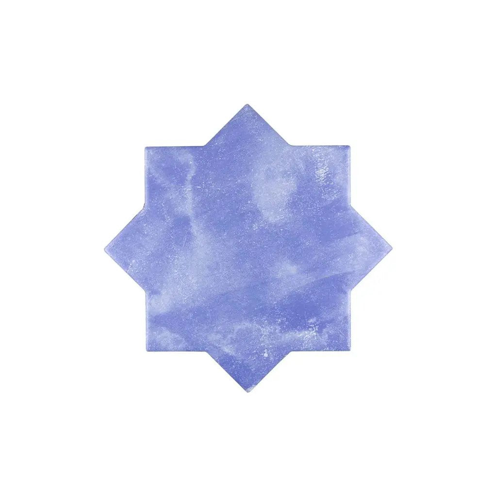 Cornflower Blue 5x5 Matte Star Ceramic Tile (27 pack, 5.37 sq ft/case) by Apollo Tile