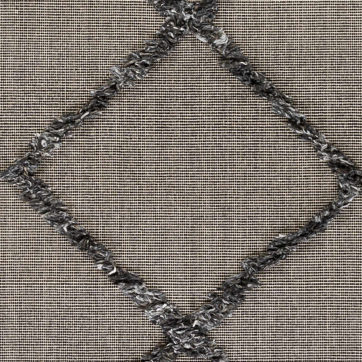 Mossman Brown Diamond High-Low Rug - Clearance, sample swatch