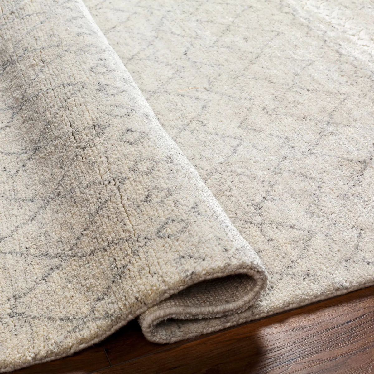 Mozon Handmade Faux Silk Area Rug - Clearance, photo 9 of 11
