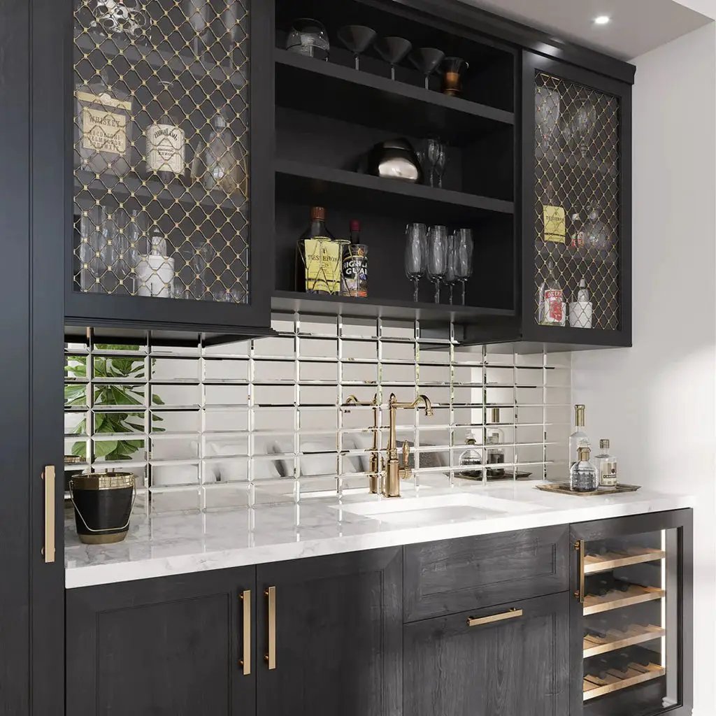 Clear Glass 3x6 Polished Glass Subway Tile (40 pack, 5 sq ft/case) by Apollo Tile