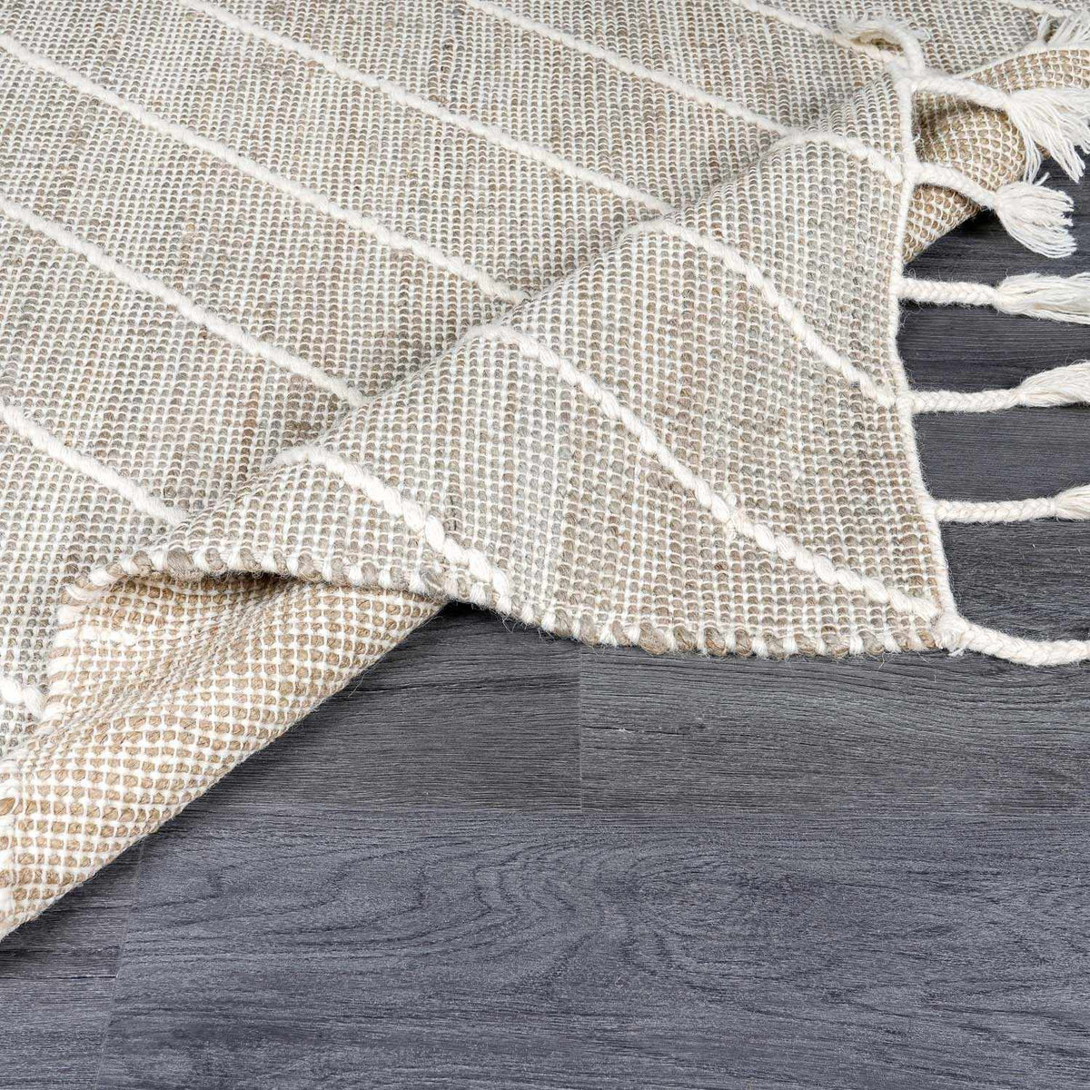 Marbletown Jute&Wool Blend Rug with Tassels - Clearance, photo 15 of 20