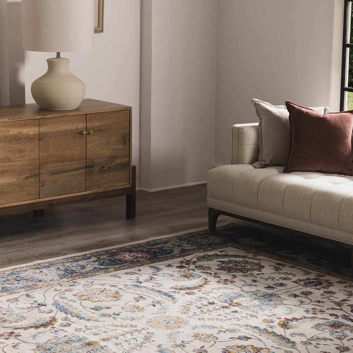 Mardina Colorful Area Rug - Clearance, installed in a room 4