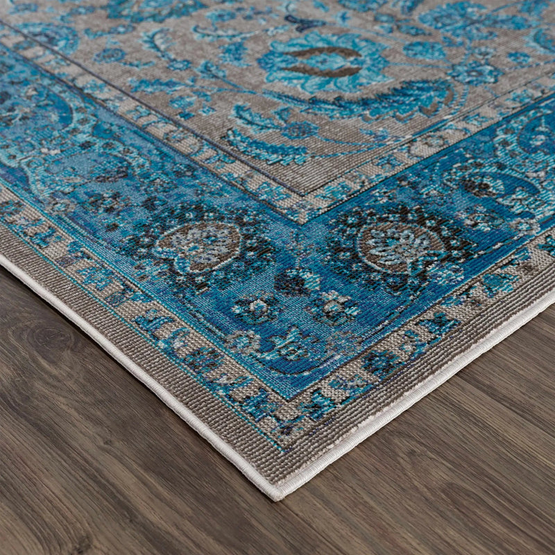 Mardina Turquoise Area Rug - Clearance by Boutique Rugs