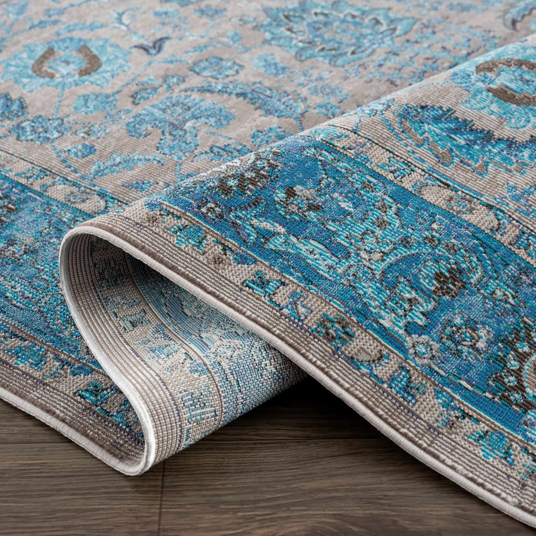 Mardina Turquoise Area Rug - Clearance by Boutique Rugs