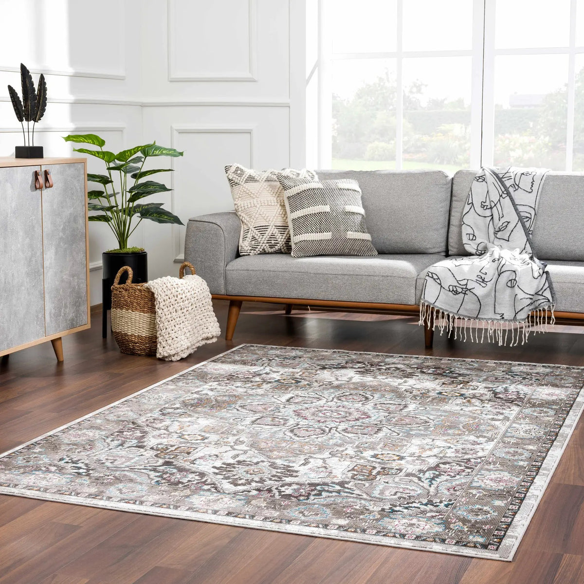 Mardin Brown Area Rug - Clearance, installed in a room 4