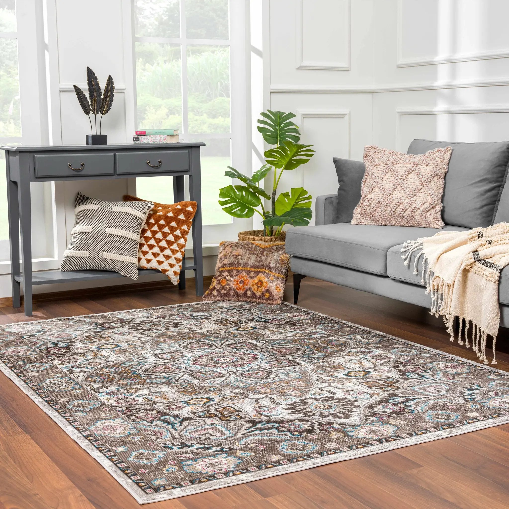 Mardin Brown Area Rug - Clearance by Boutique Rugs
