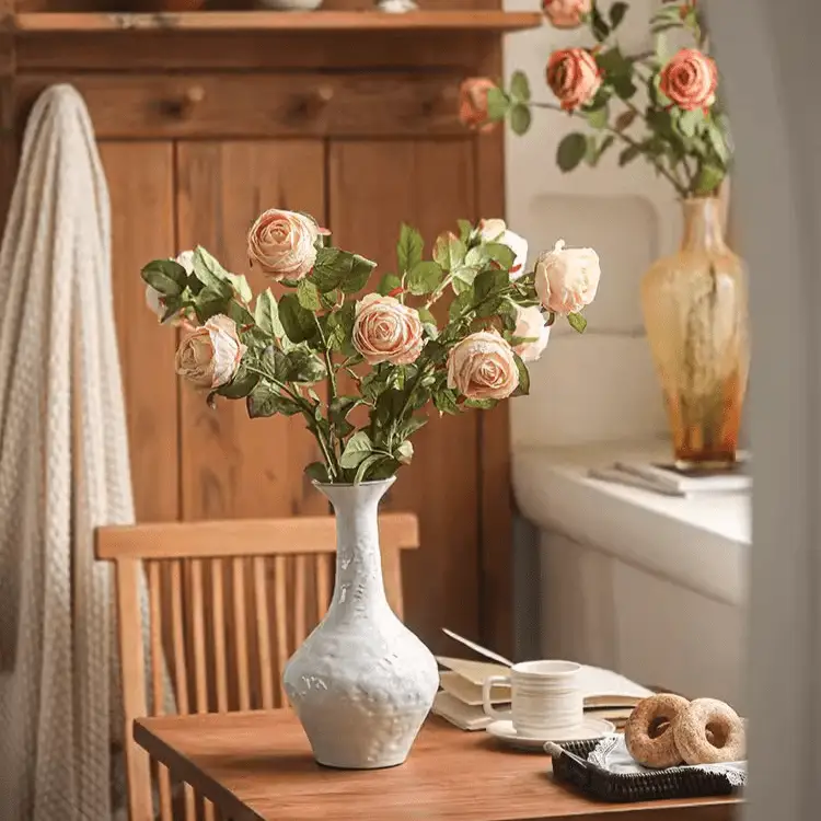 Artificial Single Rose Stem 28.7" Tall by RusticReach