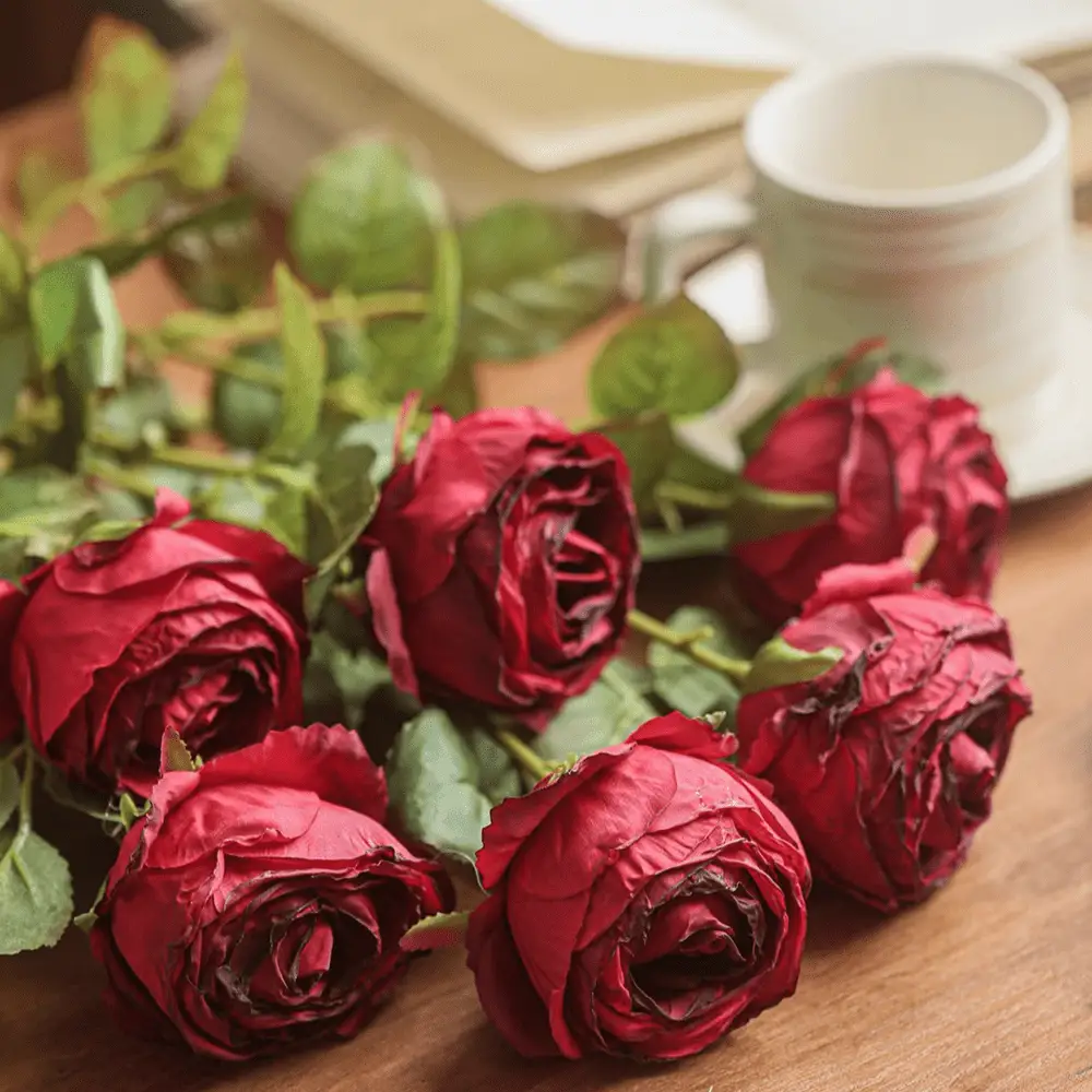 Artificial Single Rose Stem 28.7" Tall by RusticReach